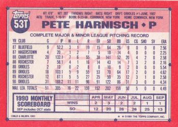 Pete Harnisch  baseball card collectible - Main Image 2