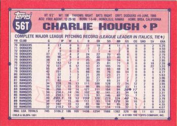 Charlie Hough  baseball card collectible - Main Image 2