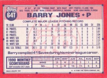Barry Jones  baseball card collectible - Main Image 2