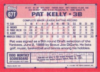 Pat Kelly  baseball card collectible - Main Image 2