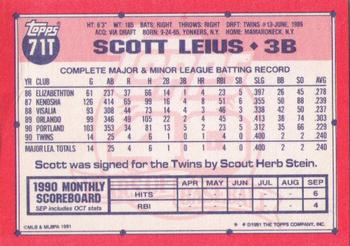 Scott Leius  baseball card collectible - Main Image 2