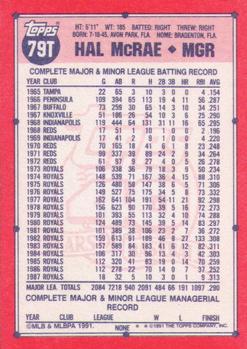 Hal McRae  baseball card collectible - Main Image 2