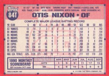 Otis Nixon  baseball card collectible - Main Image 2