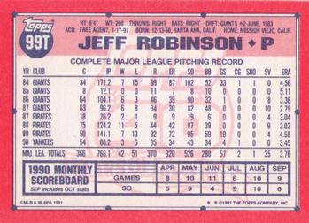 Jeff Robinson  baseball card collectible - Main Image 2