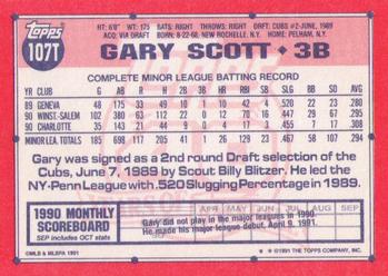 Gary Scott  baseball card collectible - Main Image 2