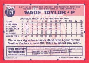 Wade Taylor  baseball card collectible - Main Image 2