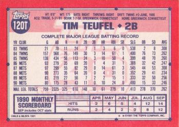 Tim Teufel  baseball card collectible - Main Image 2