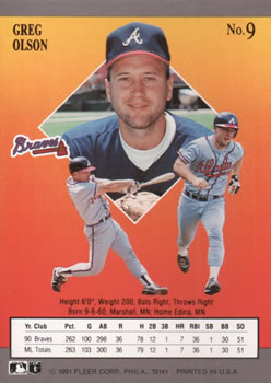Greg Olson  baseball card collectible - Main Image 2