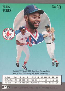 Ellis Burks  baseball card collectible - Main Image 2