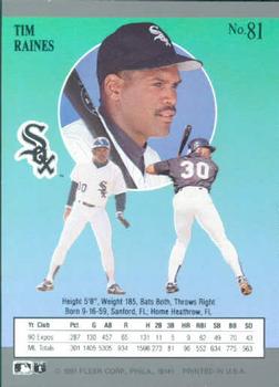 Tim Raines  baseball card collectible - Main Image 2