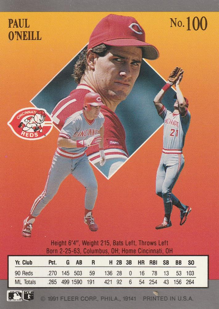 Paul O’Neill  baseball card collectible - Main Image 2