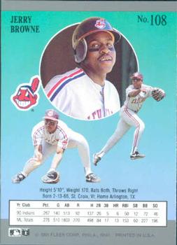 Jerry Browne  baseball card collectible - Main Image 2