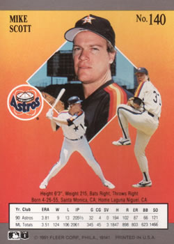 Mike Scott  baseball card collectible - Main Image 2