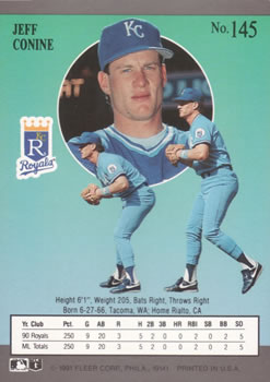 Jeff Conine  baseball card collectible - Main Image 2