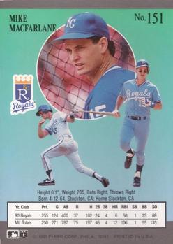 Mike Macfarlane  baseball card collectible - Main Image 2