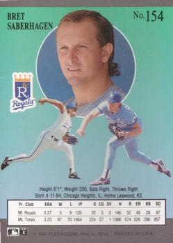 Bret Saberhagen  baseball card collectible - Main Image 2
