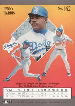 Lenny Harris  baseball card collectible - Main Image 2