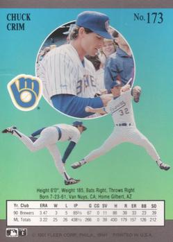 Chuck Crim  baseball card collectible - Main Image 2