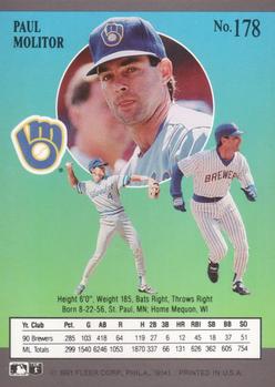 Paul Molitor  baseball card collectible - Main Image 2