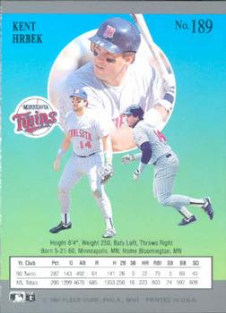 Kent Hrbek  baseball card collectible - Main Image 2