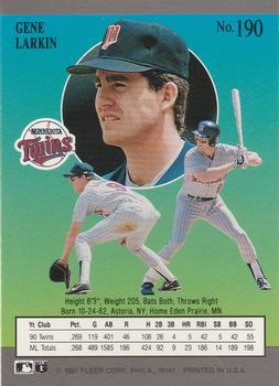 Gene Larkin  baseball card collectible - Main Image 2