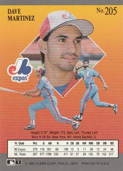 Dave Martinez  baseball card collectible - Main Image 2