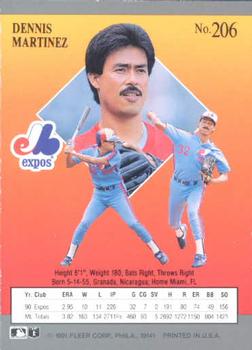 Dennis Martinez  baseball card collectible - Main Image 2