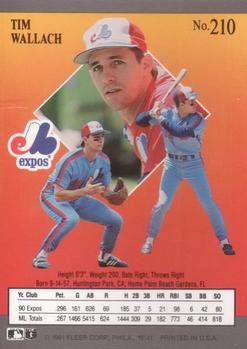 Tim Wallach  baseball card collectible - Main Image 2