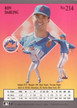 Ron Darling  baseball card collectible - Main Image 2