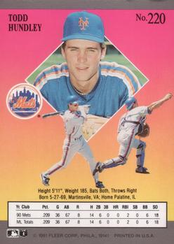 Todd Hundley  baseball card collectible - Main Image 2