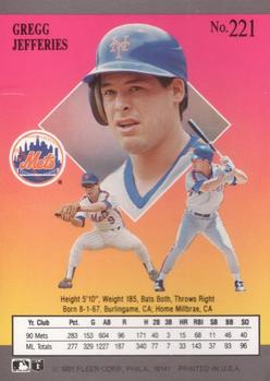 Gregg Jefferies  baseball card collectible - Main Image 2