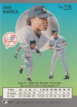 Jesse Barfield  baseball card collectible - Main Image 2