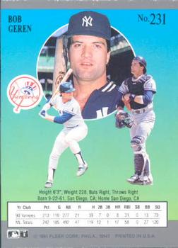 Bob Geren  baseball card collectible - Main Image 2