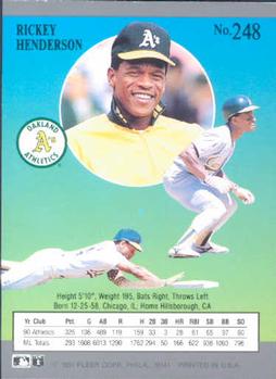 Rickey Henderson  baseball card collectible - Main Image 2