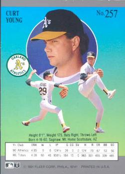 Curt Young  baseball card collectible - Main Image 2
