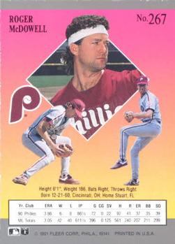 Roger McDowell  baseball card collectible - Main Image 2