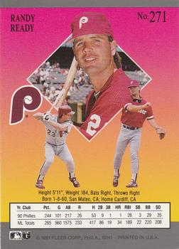 Randy Ready  baseball card collectible - Main Image 2