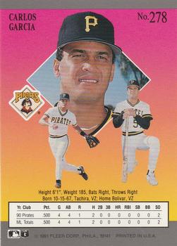 Carlos Garcia  baseball card collectible - Main Image 2