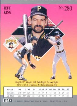 Jeff King  baseball card collectible - Main Image 2