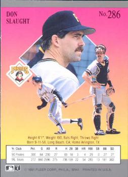 Don Slaught  baseball card collectible - Main Image 2