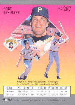 Andy Van Slyke  baseball card collectible - Main Image 2