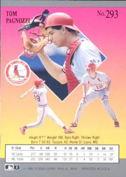 Tom Pagnozzi  baseball card collectible - Main Image 2