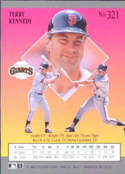 Terry Kennedy  baseball card collectible - Main Image 2
