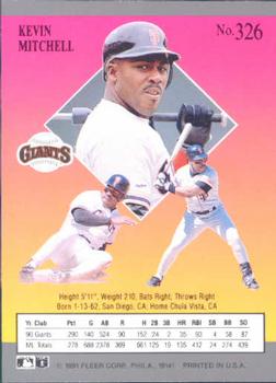 Kevin Mitchell  baseball card collectible - Main Image 2