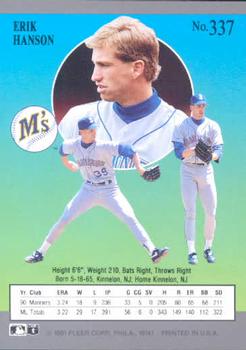 Erik Hanson  baseball card collectible - Main Image 2