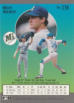 Brian Holman  baseball card collectible - Main Image 2