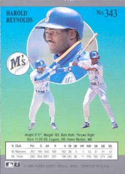 Harold Reynolds  baseball card collectible - Main Image 2