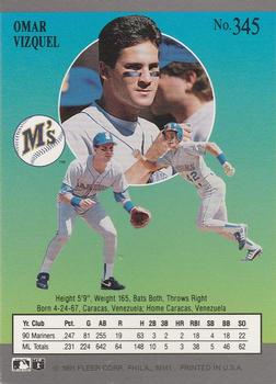 Omar Vizquel  baseball card collectible - Main Image 2