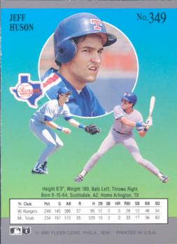 Jeff Huson  baseball card collectible - Main Image 2