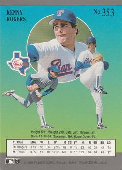 Kenny Rogers  baseball card collectible - Main Image 2